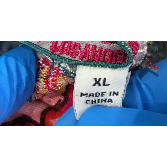 Johnny Was Multicolor Abstract Print Short Sleeve T-Shirt Tee Size XL Flowy - Picture 6 of 7